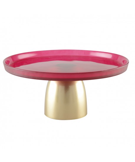 Gold raspberry cake stand 28cm