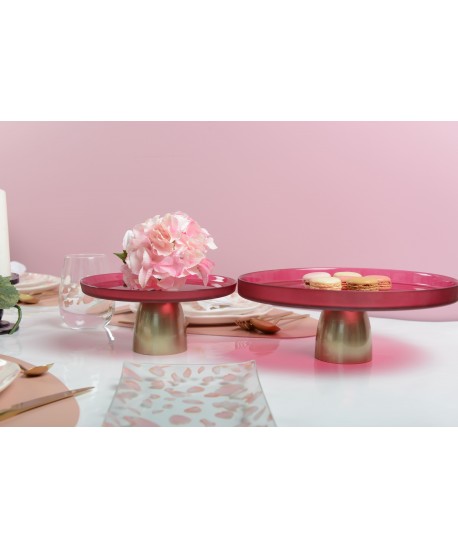 Gold raspberry cake stand 28cm