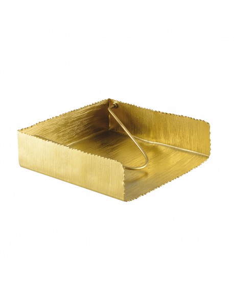 Matte gold napkin holder