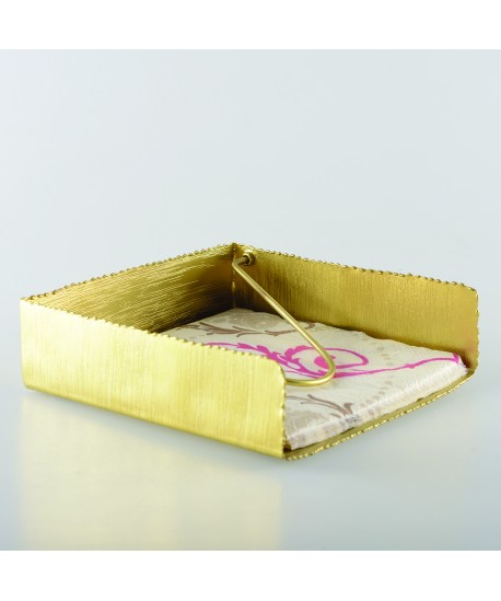 Matte gold napkin holder