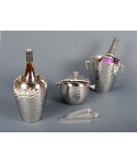 Silver double-wall wine cooler H.13cm