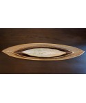Sand decorative bowl in aluminium 94x19x6cm