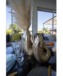 Vase poisson doré 20x12.5x32.5cm