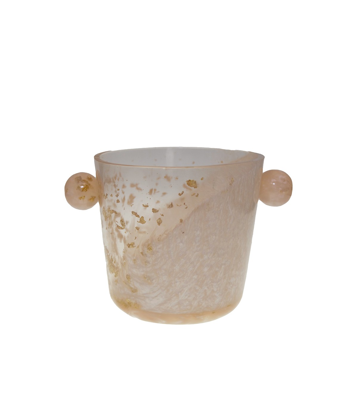 Seau à glaçons paillette en résine 14.5x14.5x13cm