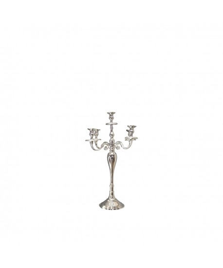 Bougeoir 5 feux argent 40cm