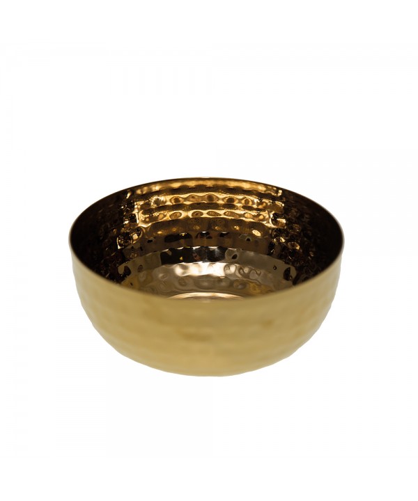 Hammered gold dish 12x12x5cm