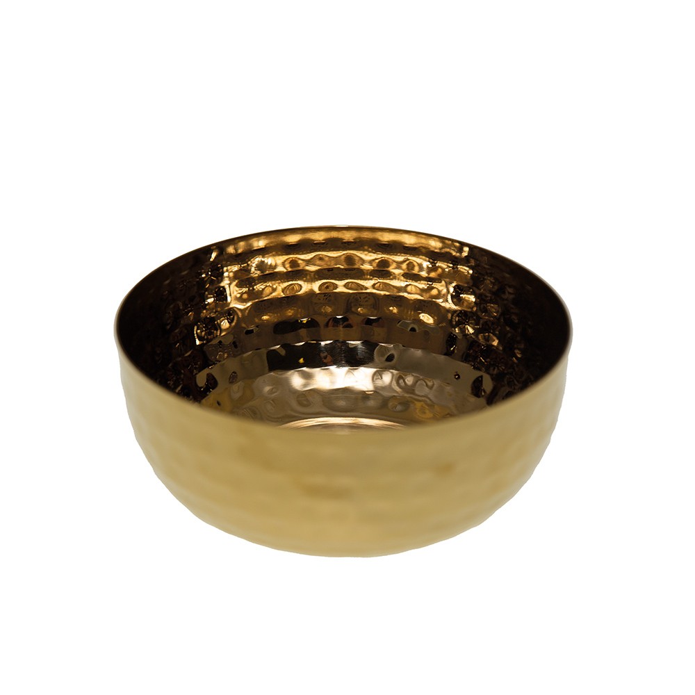 Hammered gold dish 12x12x5cm