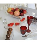 Set apéritif de 3 coupelles sur plateau transparent 41cm