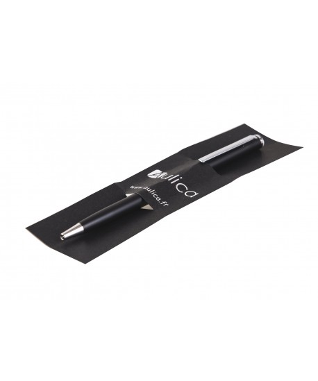 Black ballpoint pen with diamond