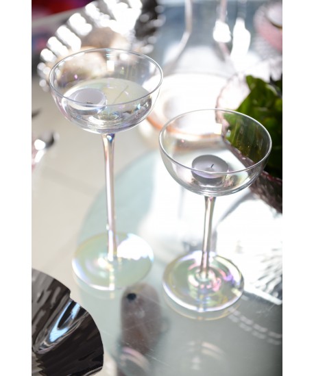 Mother-of-pearl candle holders - set of 3