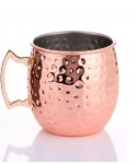 Mug cuivre martelé avec anse