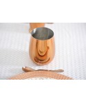 Smooth copper stainless steel cocktail glass