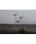 Mother-of-pearl candle holders - set of 3