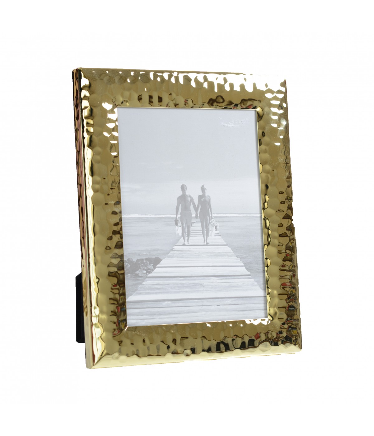 Cadre photo martelé doré 20x25 cm