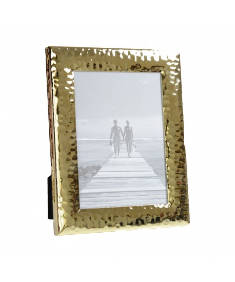Cadre photo martelé doré 20x25 cm