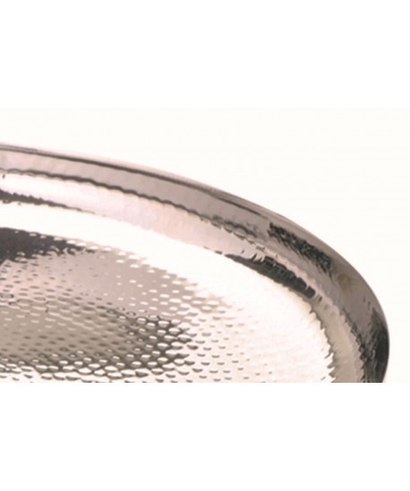 Plateau rond 40 cm martelé