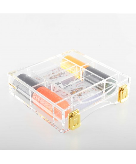 Acrylic poker set