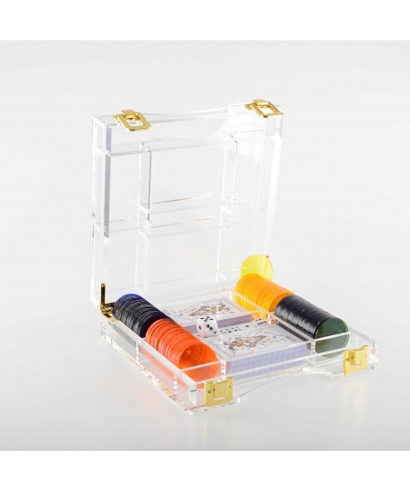 Acrylic poker set