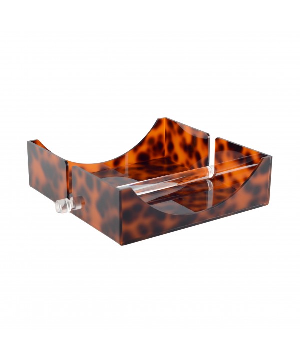 Leopard print napkin holder
