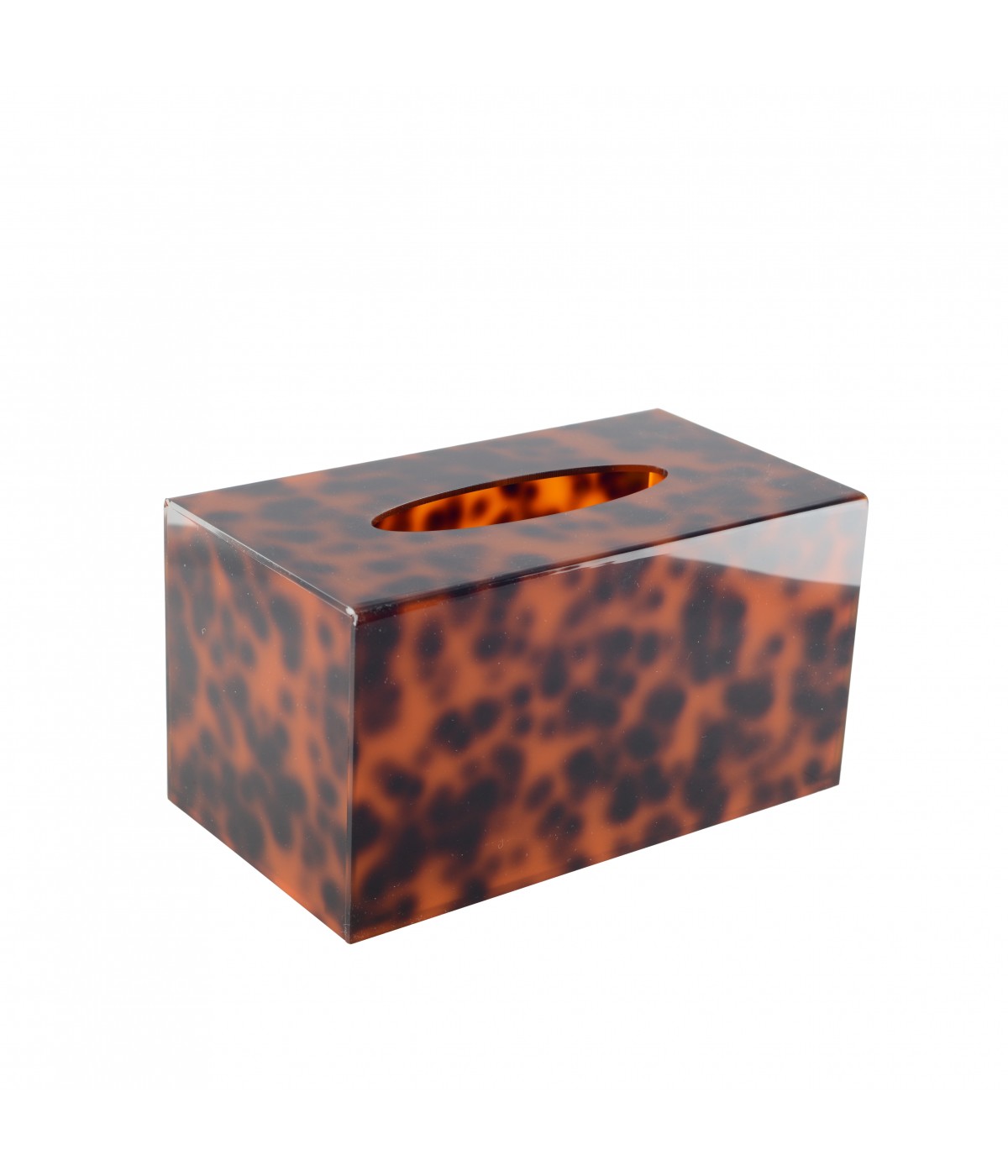 Leopard print tissue box 22.6x12.6x12cm