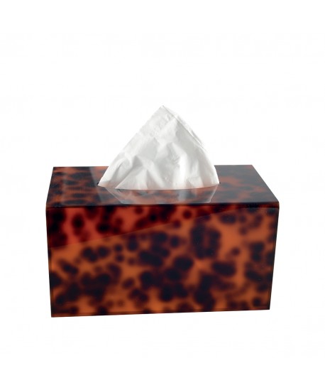 Leopard print tissue box 22.6x12.6x12cm