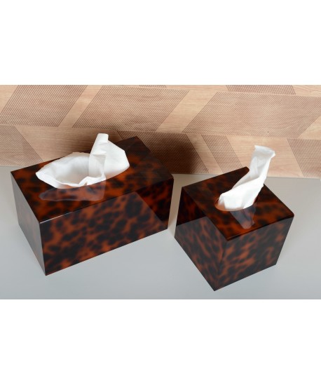 Leopard print tissue box 22.6x12.6x12cm
