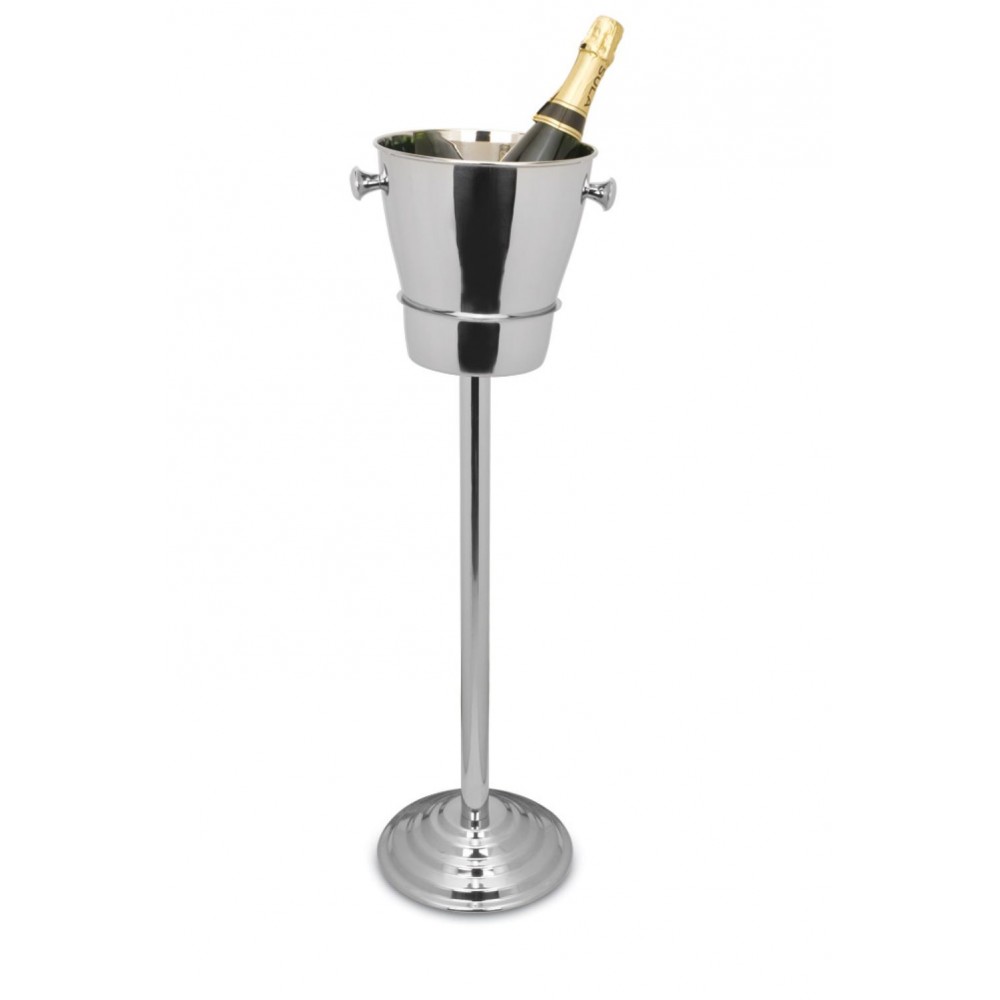 Seau à champagne sur pied inox h.84cm