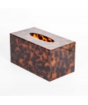 Leopard print tissue box 22.6x12.6x12cm