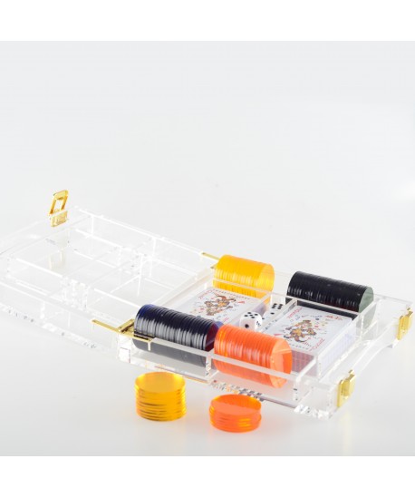 Acrylic poker set