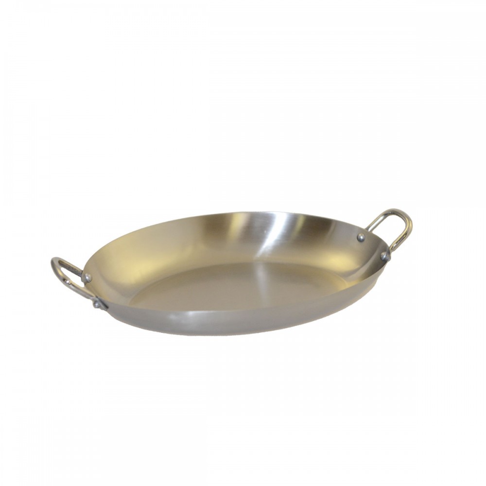 Mini casserolette ovale mat avec deux manches 25x18.5x3.2cm