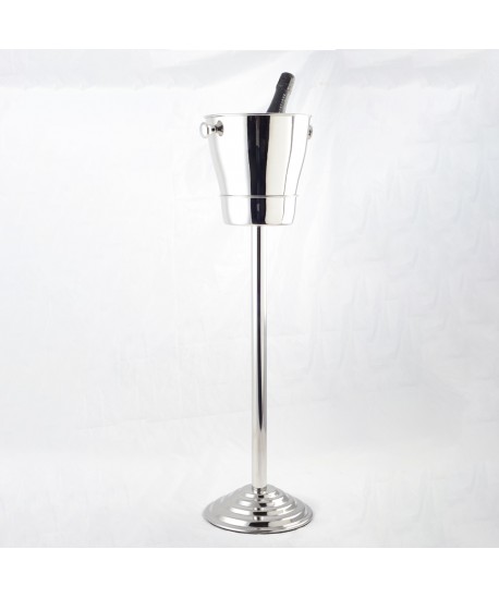Seau à champagne sur pied inox h.84cm