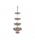Serviteur 4 étages argent h.150cm