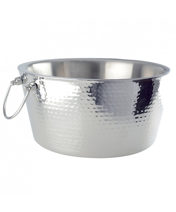 Seau à boissons martelé effet miroir