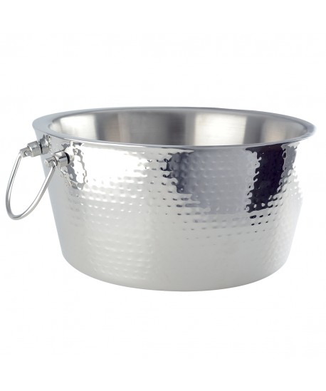 Seau à boissons martelé effet miroir