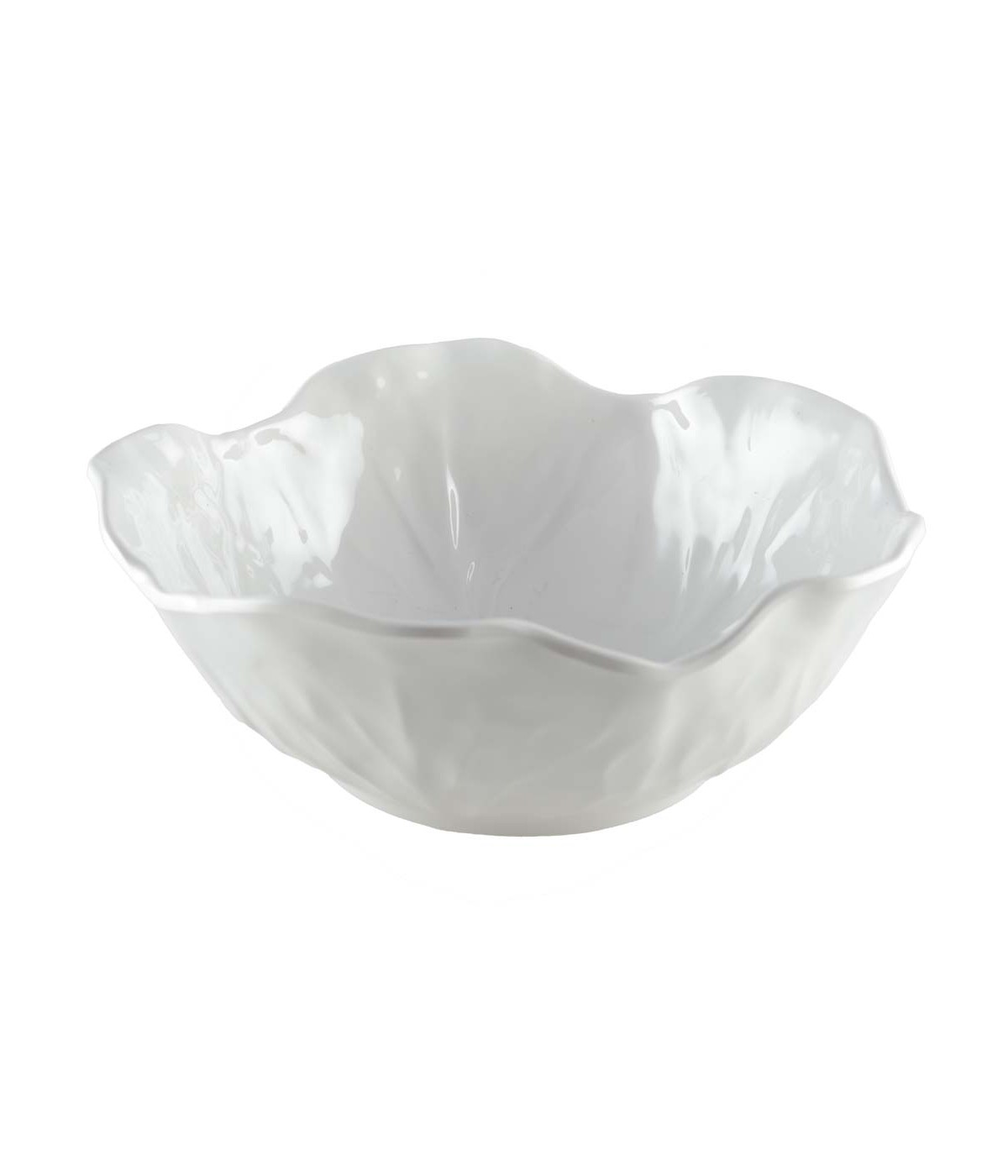 White melamine salad bowl 26x26x8cm