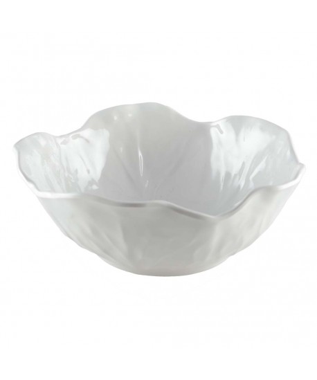 White melamine salad bowl 26x26x8cm
