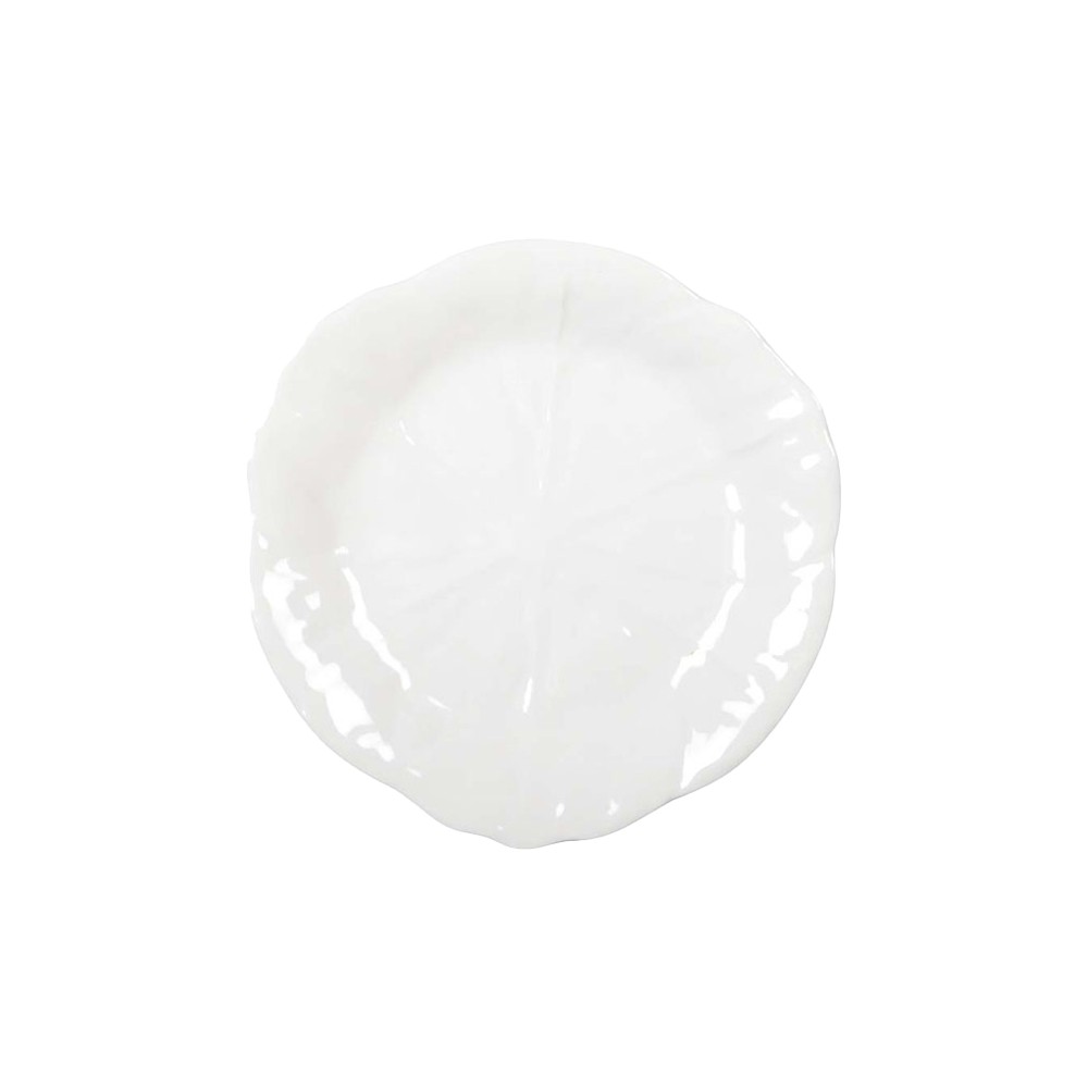 Assiette à dessert blanche en mélamine 21x21x1.5cm