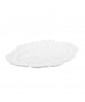Plat ovale blanc en mélamine 50x40x2cm