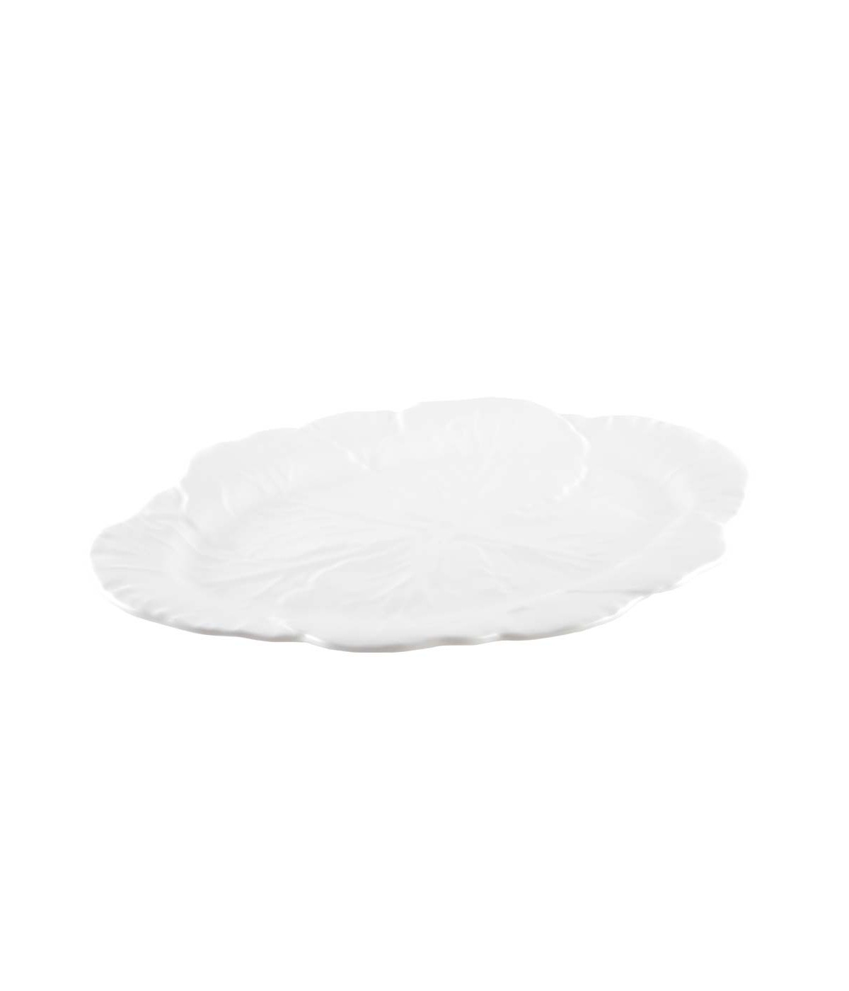 Plat ovale blanc en mélamine 50x40x2cm