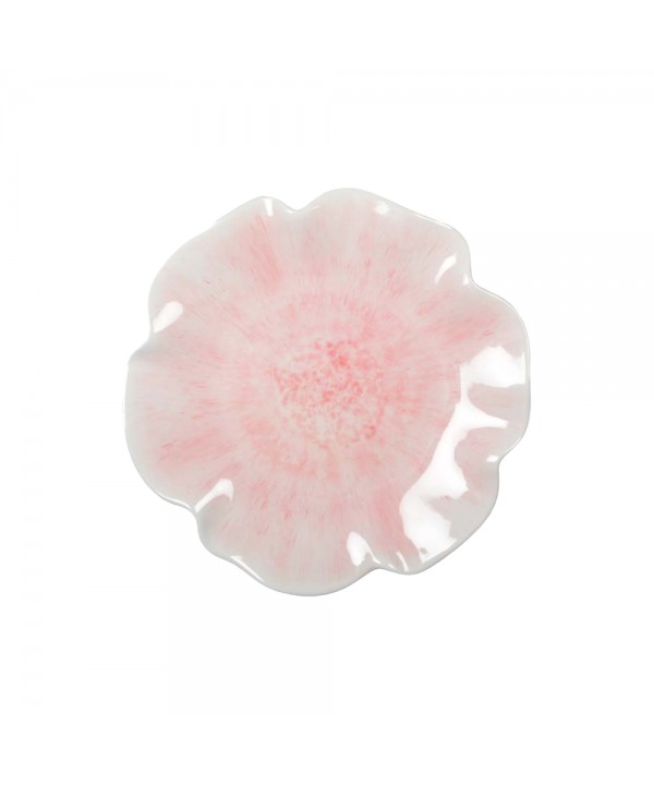 Pink melamine dessert plate 23x23x2cm