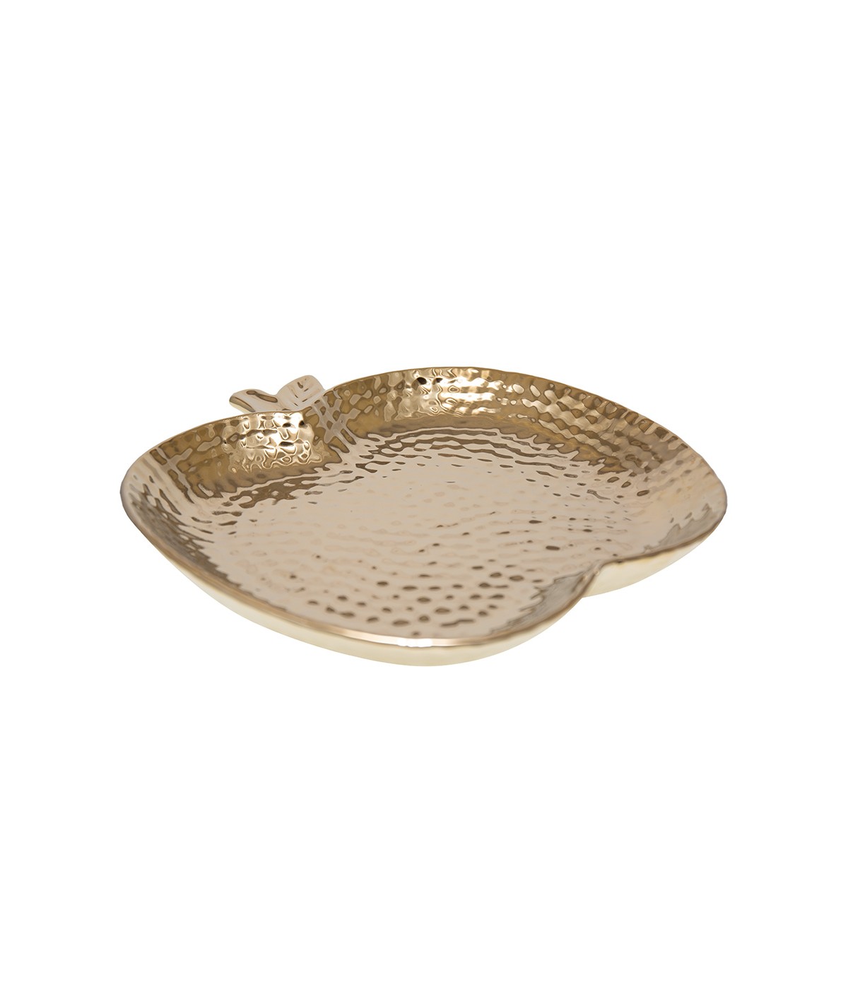 Coupelle pomme en céramique dorée 29.5x28.5x4cm