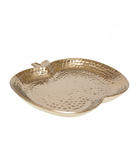 Coupelle pomme en céramique dorée 29.5x28.5x4cm