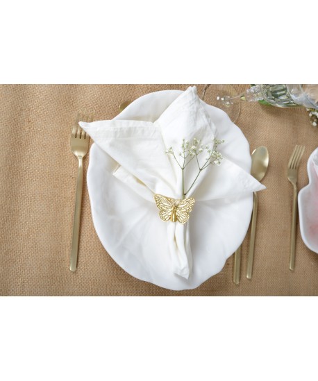 Assiette plate blanche en mélamine 27x27x2cm