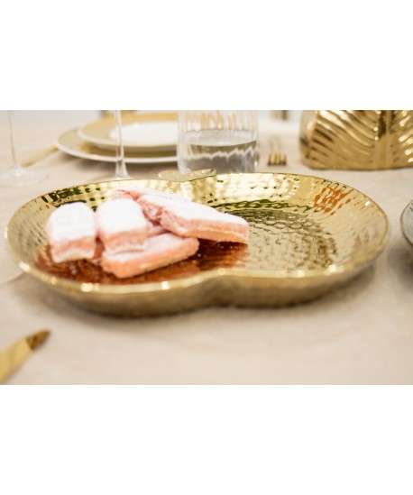 Coupelle pomme en céramique dorée 29.5x28.5x4cm