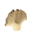 Gilded ceramic vase Ginkgo 29.5x7.5x22cm