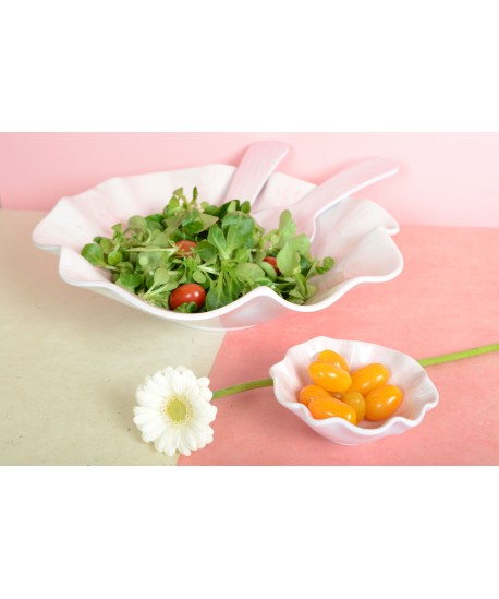 Coupelle apéritif rose en mélamine 12x12x5cm