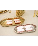 Gold rectangular dish 30x13x3.5cm