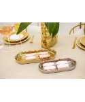 Gold rectangular dish 30x13x3.5cm