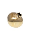 Gold ceramic pomegranate vase 12.8x12.8x11.5cm
