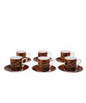 Safari coffee cups - set of 6